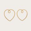 Online Vanina Heart Of Gold Earrings