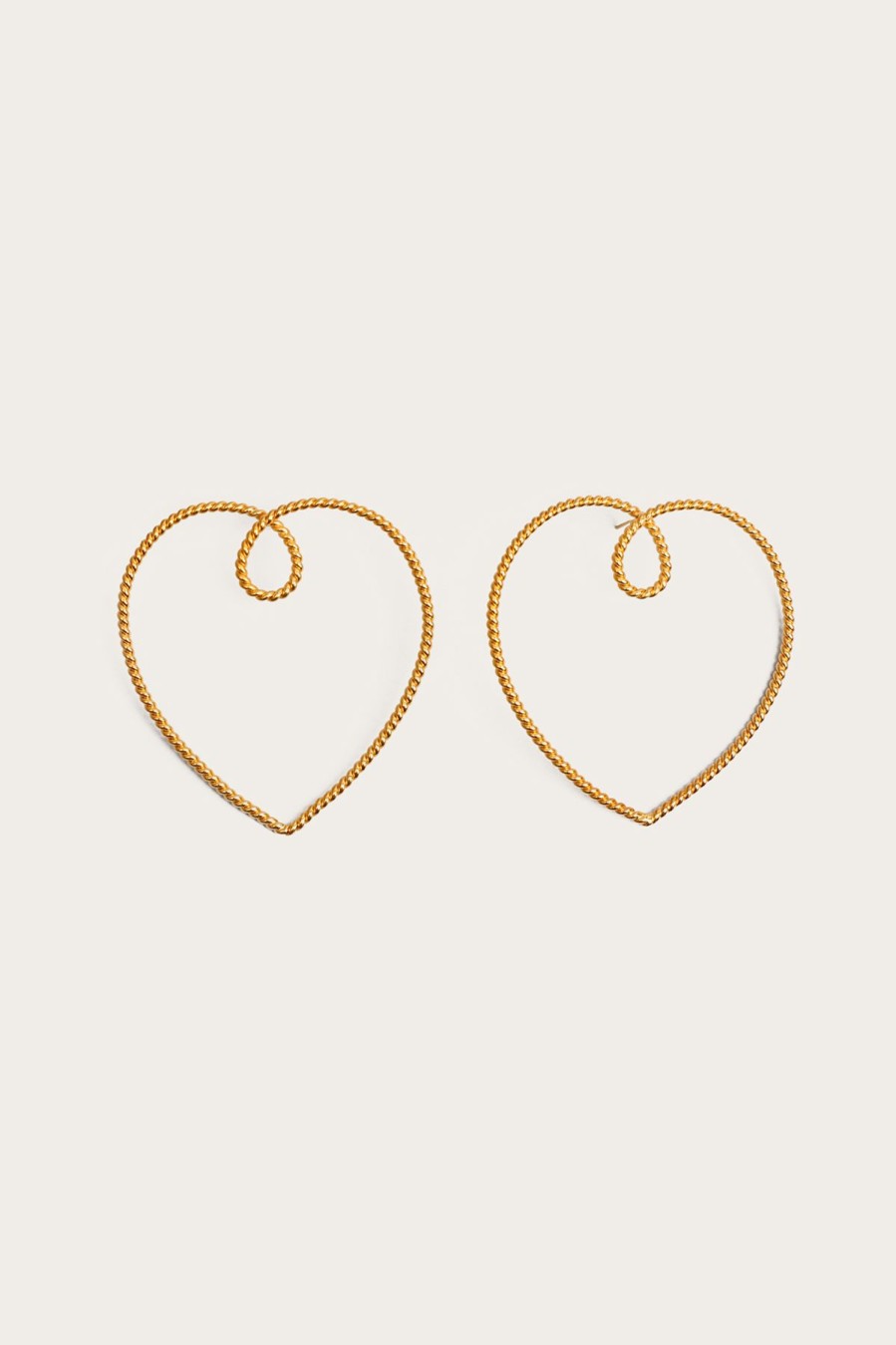 Online Vanina Heart Of Gold Earrings