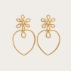 Best Vanina Flower Heart Earrings